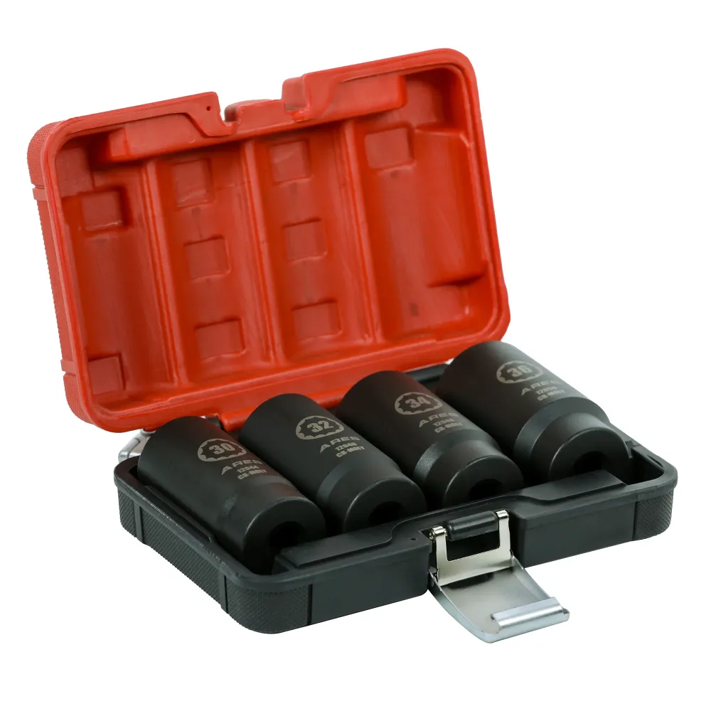 ARES 12062 - 4-Piece Axle Nut Socket Set (12 Point)