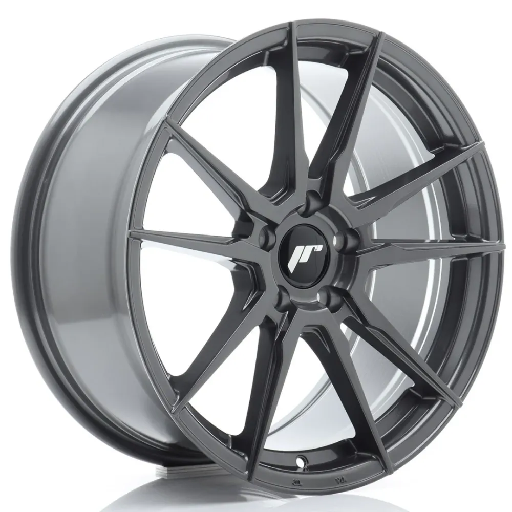 Japan Racing JR-21 18x8.5" 5x112 ET45, Hyper Asgrijs met Wegrestricties