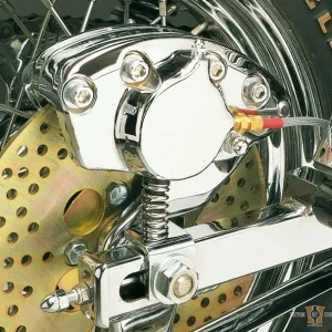 Camper Aanhangwagen Rear Brake Caliper, OEM Style, Verchroomd Harley-Davidson