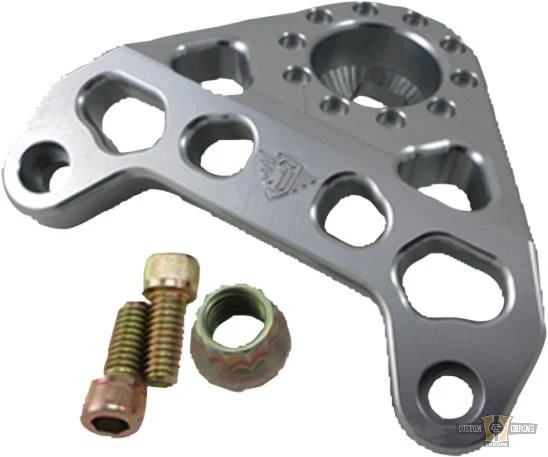 Headlight Bracket Zilver Anodized Clear Harley-Davidson met CE-Keurmerk