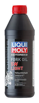 Aceite Horquillas Sintetico 5W Light Liqui-Moly Motorbike Synthetic Fork Oil voor Hoge Kilometerstanden
