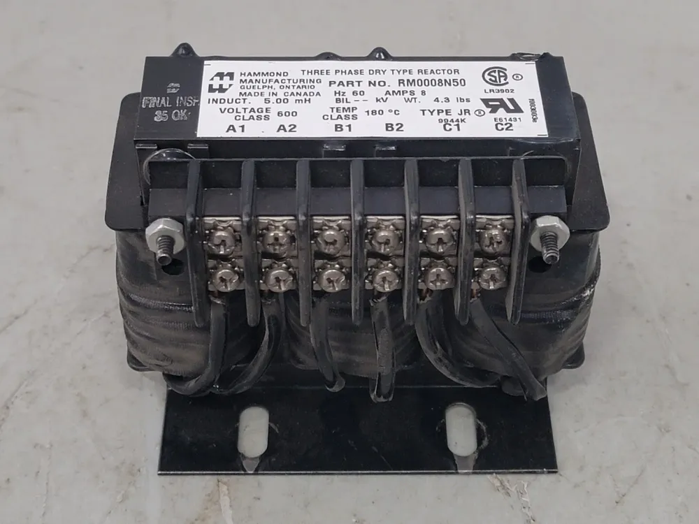 8 Amp, 5 mH Dry Type Reactor RM0008N50