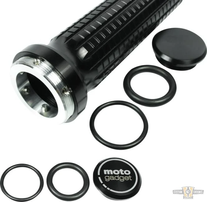 mo.grip Grips Ebbenhout 1" Anodized Cable operated Throttle Wire Harley-Davidson