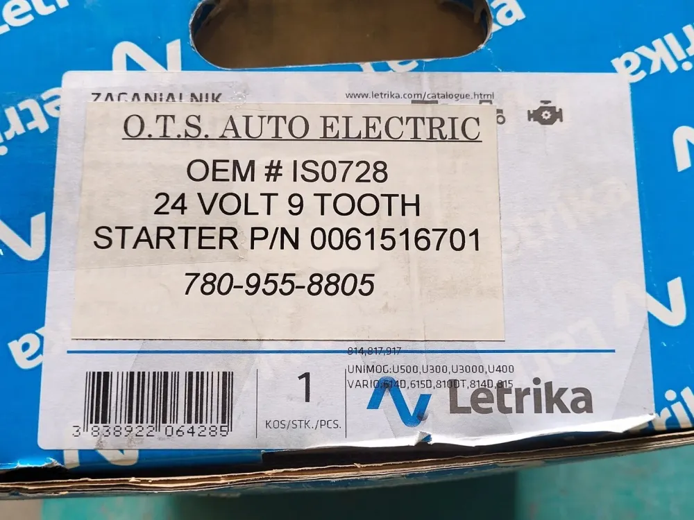 Starter Motor 11130728, OEM# ISO728, 24V