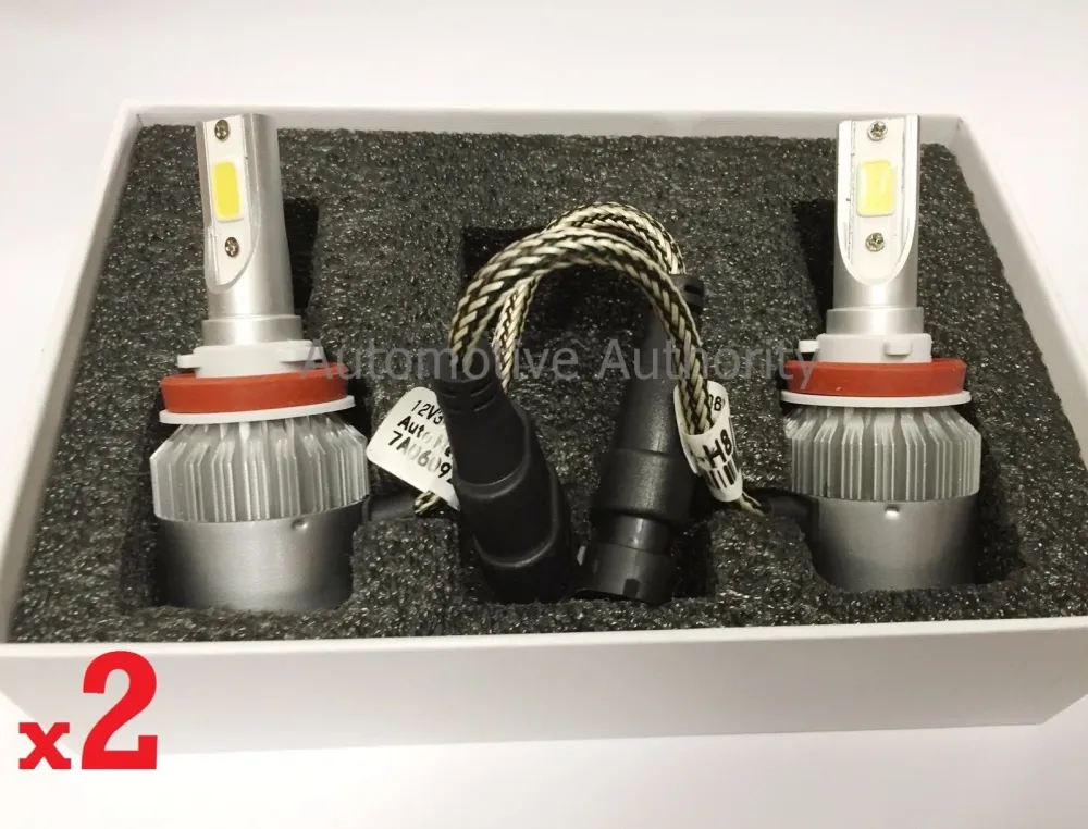 2014-2016 Honda Civic 72W 7600LM COB LED Headlight Conversion Kit Hi/Low Beam