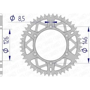 Corona AFAM aluminio ultraligera autolimpiable 15203 - Paso 520