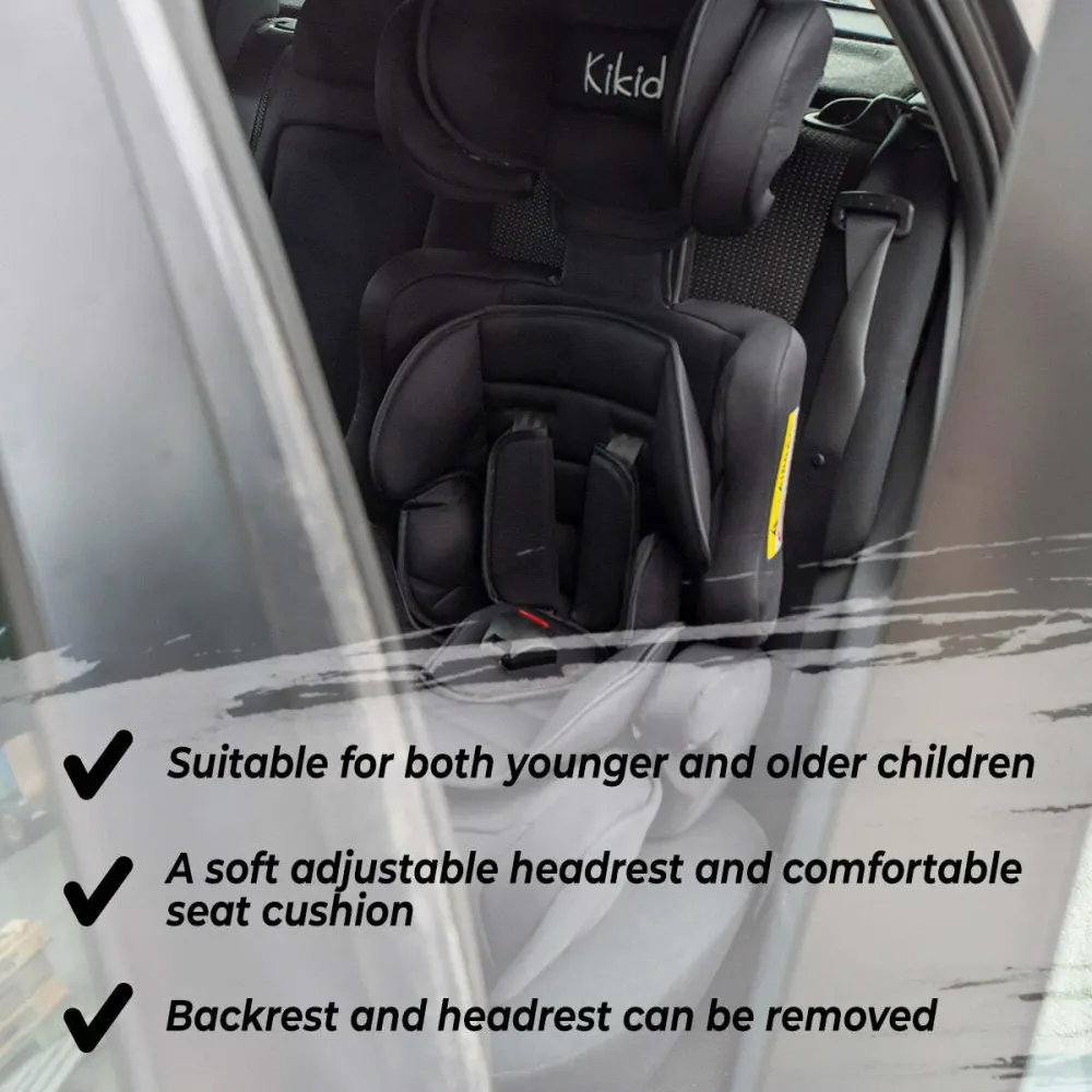 Kikid Car Seat Basic Blauw, 9-36 kg met Natuurlijke Geur