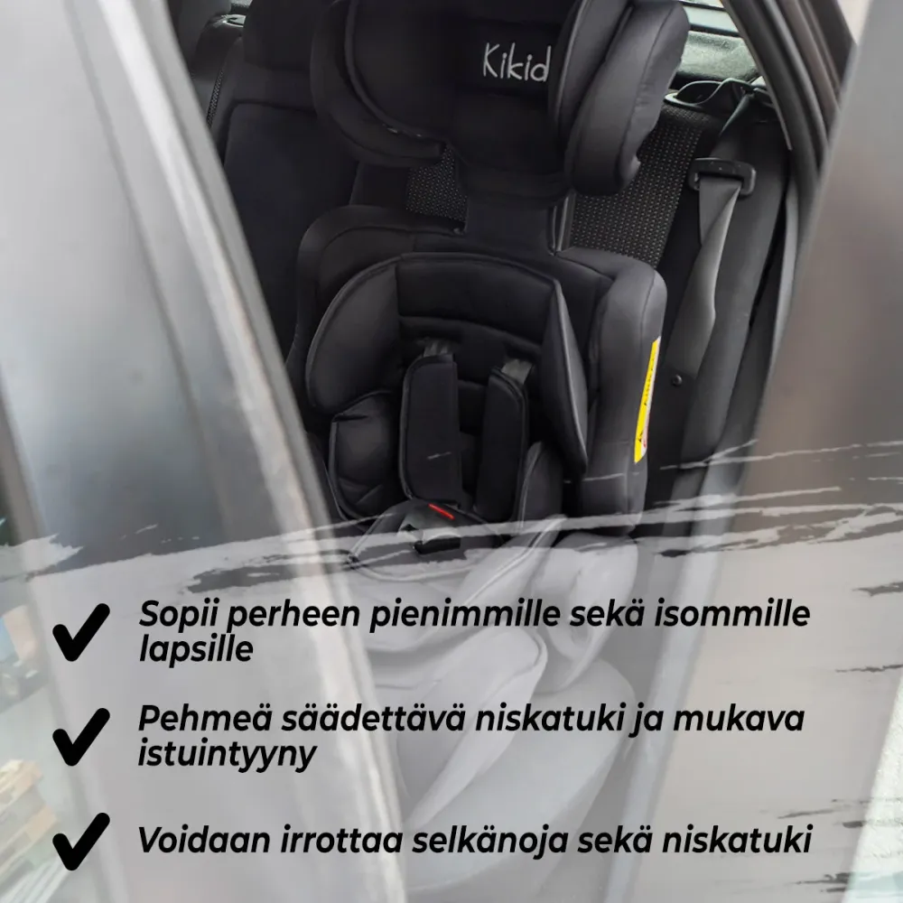 Kikid Car Seat Basic Blauw, 9-36 kg met Natuurlijke Geur