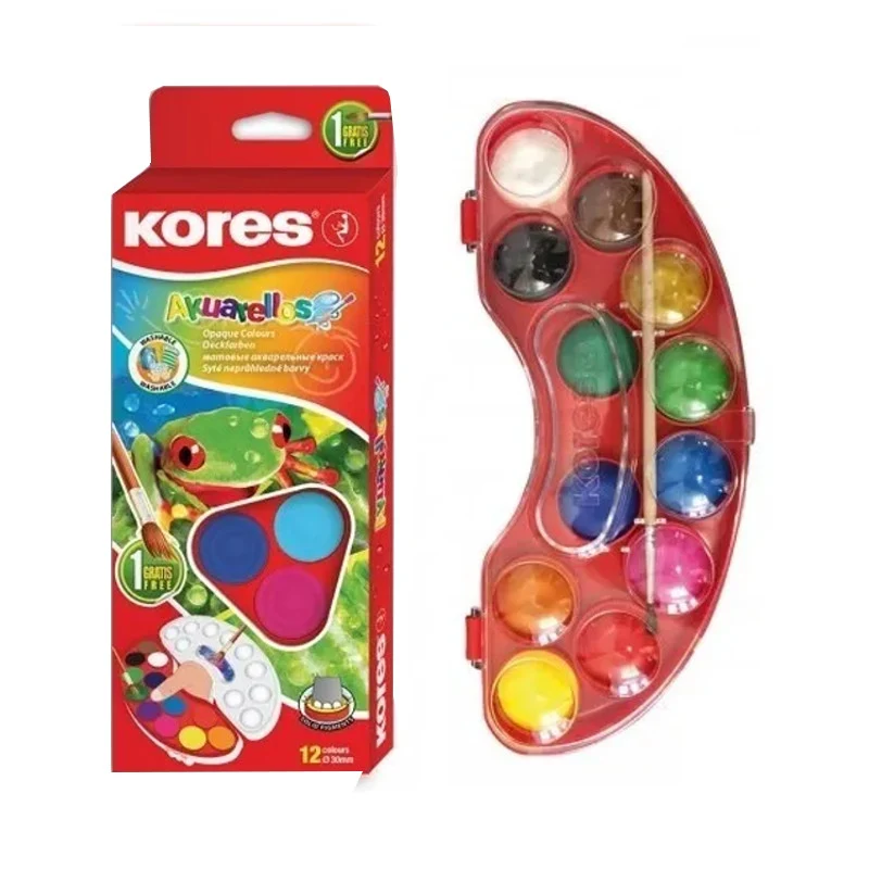 Kores - Akuarelas - 12 colores met Natuurlijke Geur