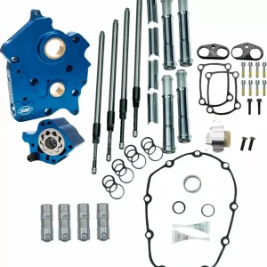 Kit De Transmisión Por Cadena Para M-Eight 17-23 Refrigerados Por Aceite Con Tubos De Varilla De Empuje Cromados