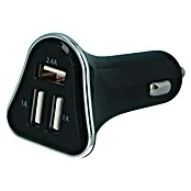 Carpoint USB-autolader 12/24V Drievoudig 4.4A - Zwart | Vlamvertragend | Slipvast
