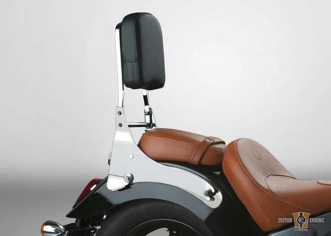 OEM Specificatie Paladin Backrest, Pad, Verchroomd, Black Pad Harley-Davidson