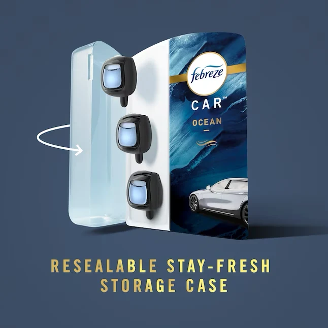 Febreze Car 0.07-oz Old Spice Dispenser Air Freshener twee stuks