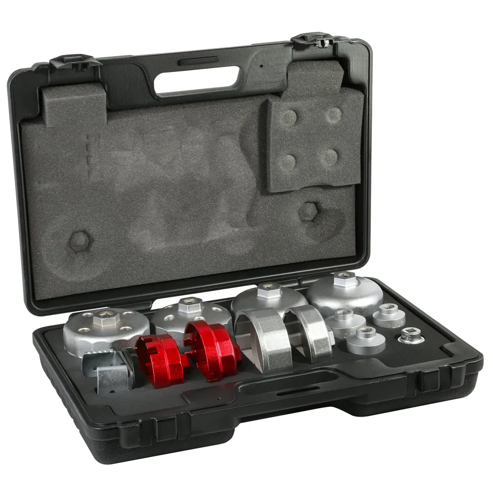 ARES 56016 - 13-Piece Oil Filter Wrench Set Rood