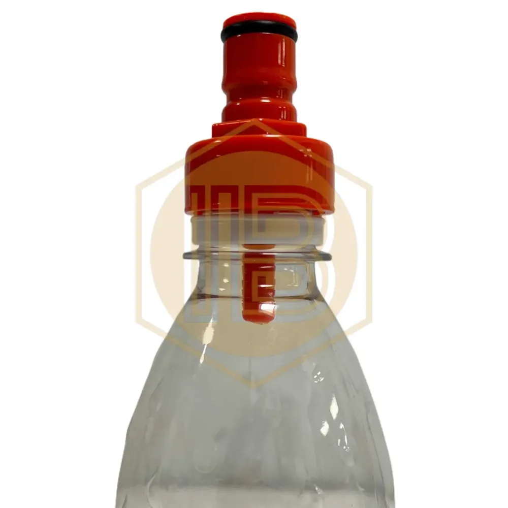 Ball-Lock threaded plug connector PET bottles Rood