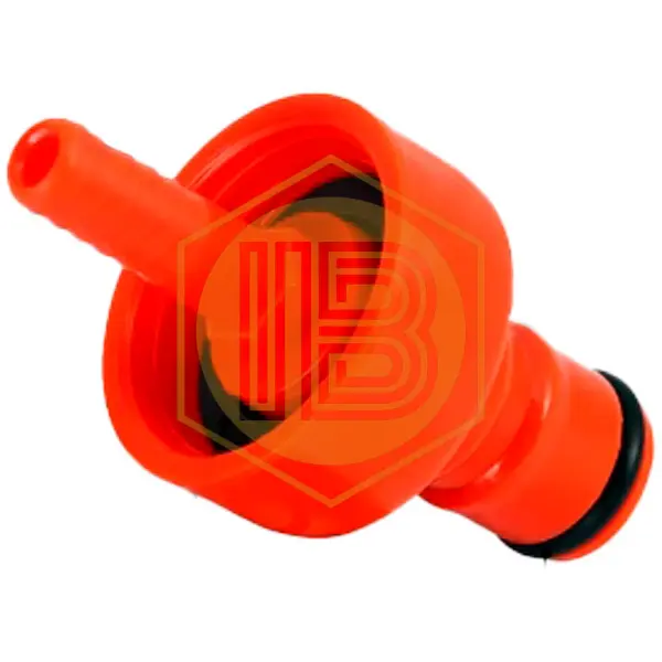 Ball-Lock threaded plug connector PET bottles Rood