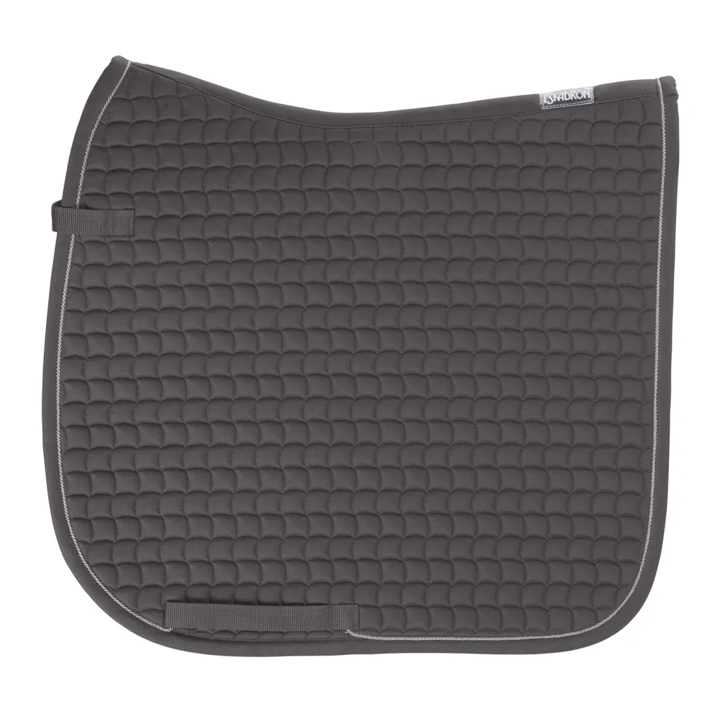Cotton Silver Dressage Saddle Pad Anthracite P