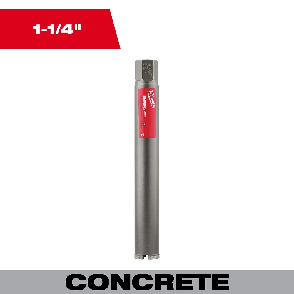 Milwaukee Tools 1-1/4" Diamond UltraDry Core Bit 48-17-0112