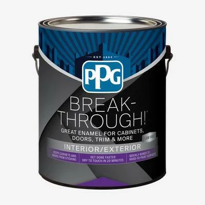 PPG Break Through! Interior/Exterior Paint glashelder Gloss, 1-Gallon) Koffer