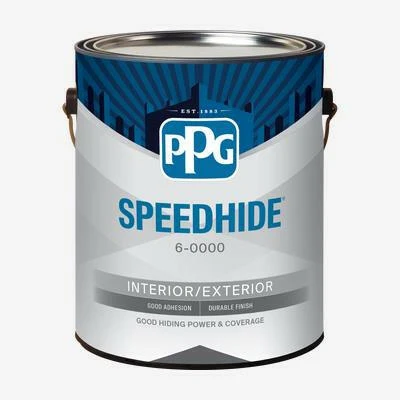 PPG SPEEDHIDE Interior/Exterior Water Based Alkyd (Semi-Gloss - MidTone Base, 1-Gallon) Koffer