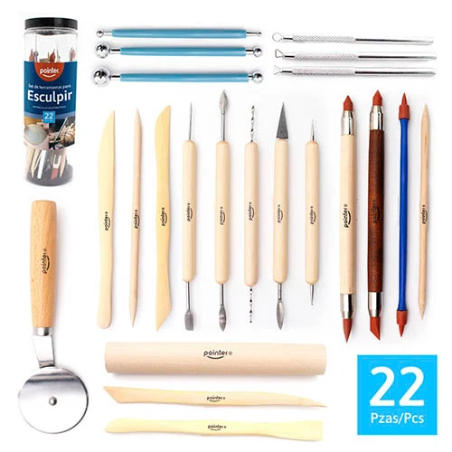 Professionele Garage Pointer - Set de Herramientas de Escultura - 22 pz