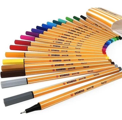 Stabilo - Point 88 Fineliner - Estuche Plastico 20 colores Koffer