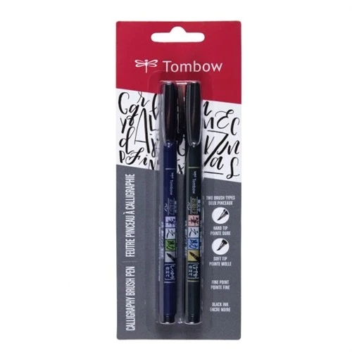 Tombow - Fudenosuke Brush Pen Set - Ravenzwart