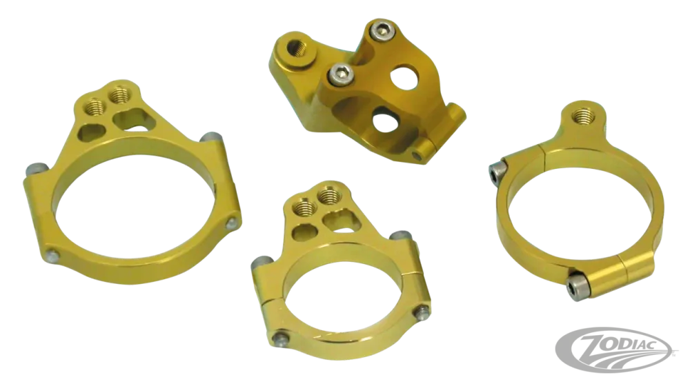 Black Steering damper incl. damper brckt Harley-Davidson