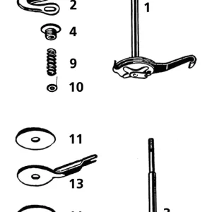 Chrome Lever steeringdemper Harley-Davidson