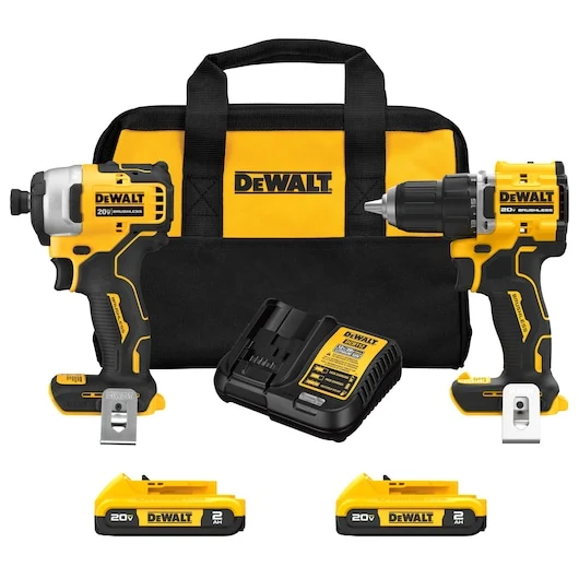 DEWALT ATOMIC 20V MAX* Brushless Handzaam Drill/Driver and Impact Driver Combo Kit