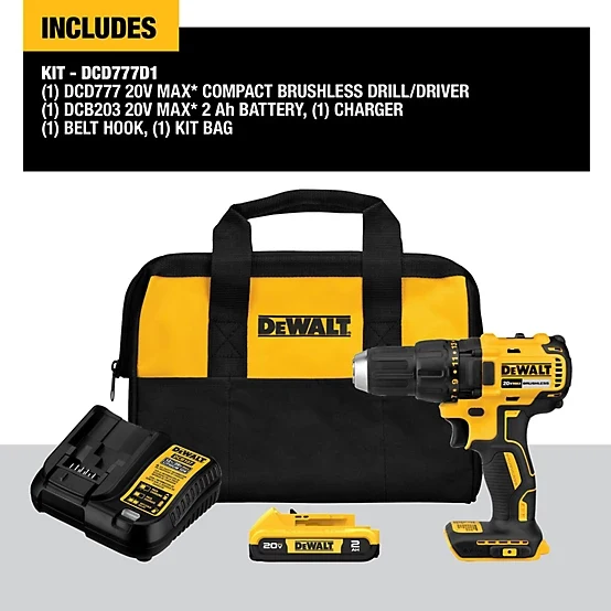 DEWALT DEWALT 20V MAX* Beperkt Brushless Drill/Driver Kit