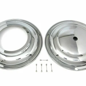 16" Front Wheel Cover Set Chroom Harley-Davidson 1936-1957