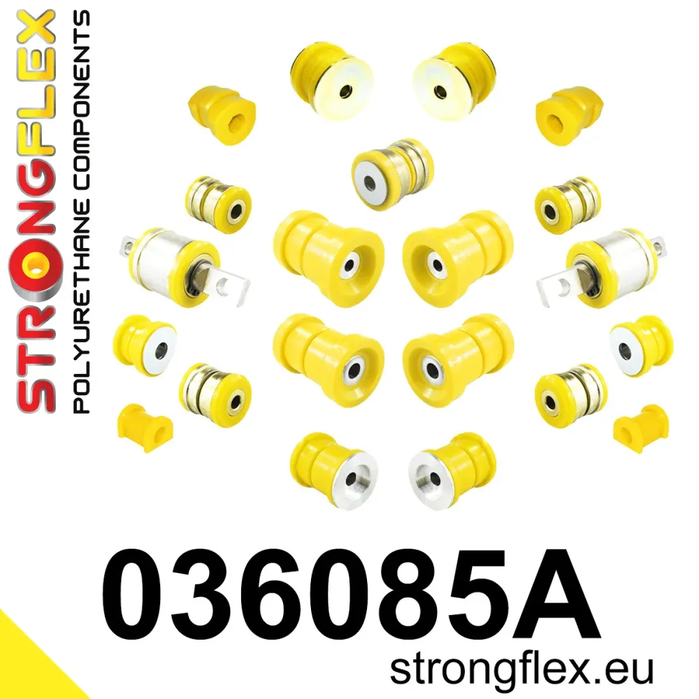 Full suspension polyurethane bush kit SPORT - BMW > Serie 8 > I E31