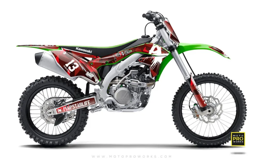 Kawasaki GRAPHICS - "M90" rood
