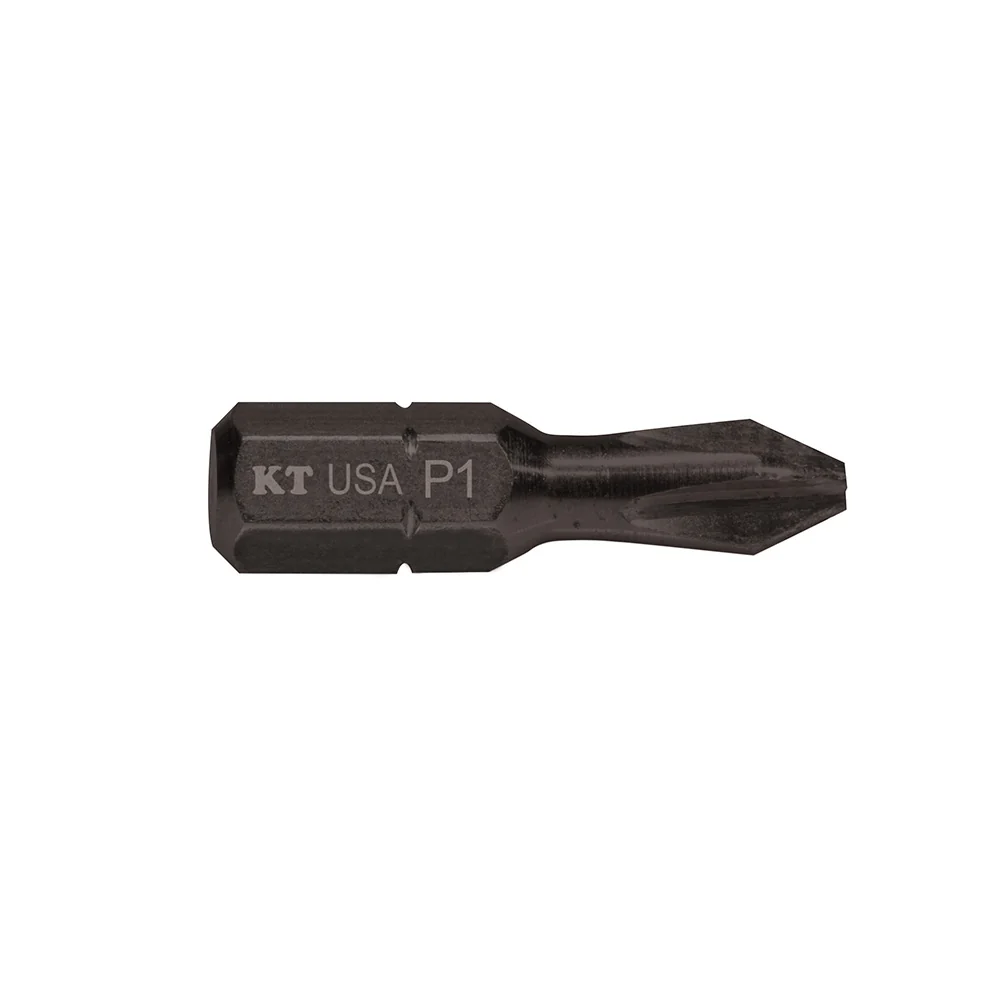 KLEIN TOOLS #1 Phillips Insert Power Driver 1-Inch, 5-Pack