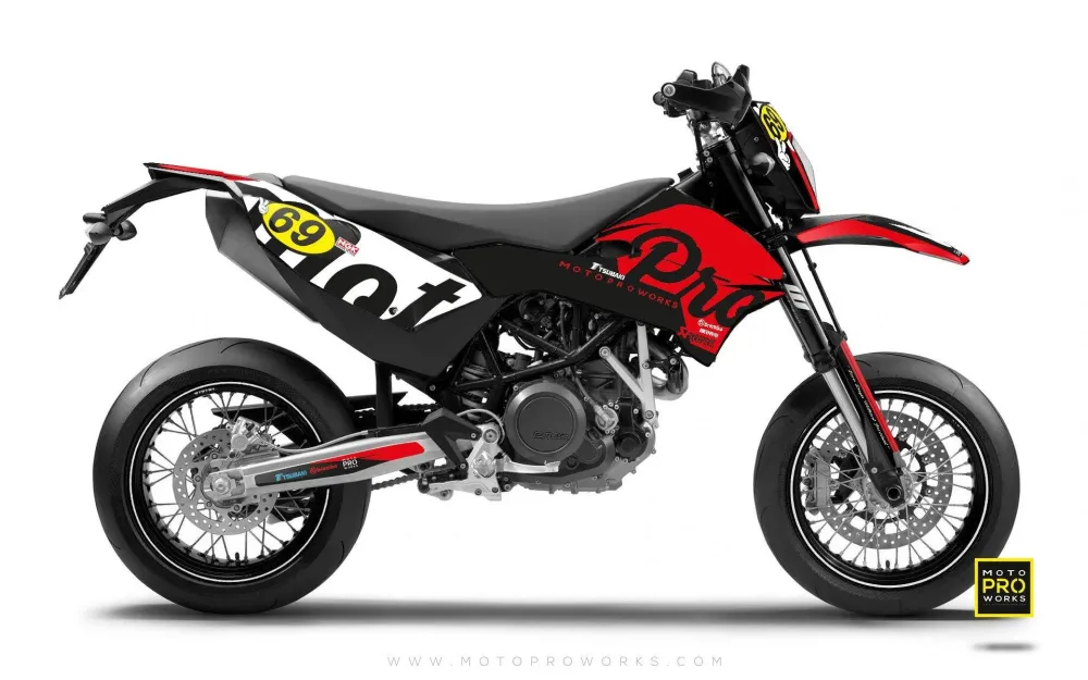 KTM GRAPHICS - "MIDNIGHT" rood