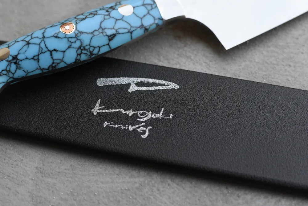 Yu Kurosaki Gyuto Senko R2 Lichtcyaan 180mm (7.1")