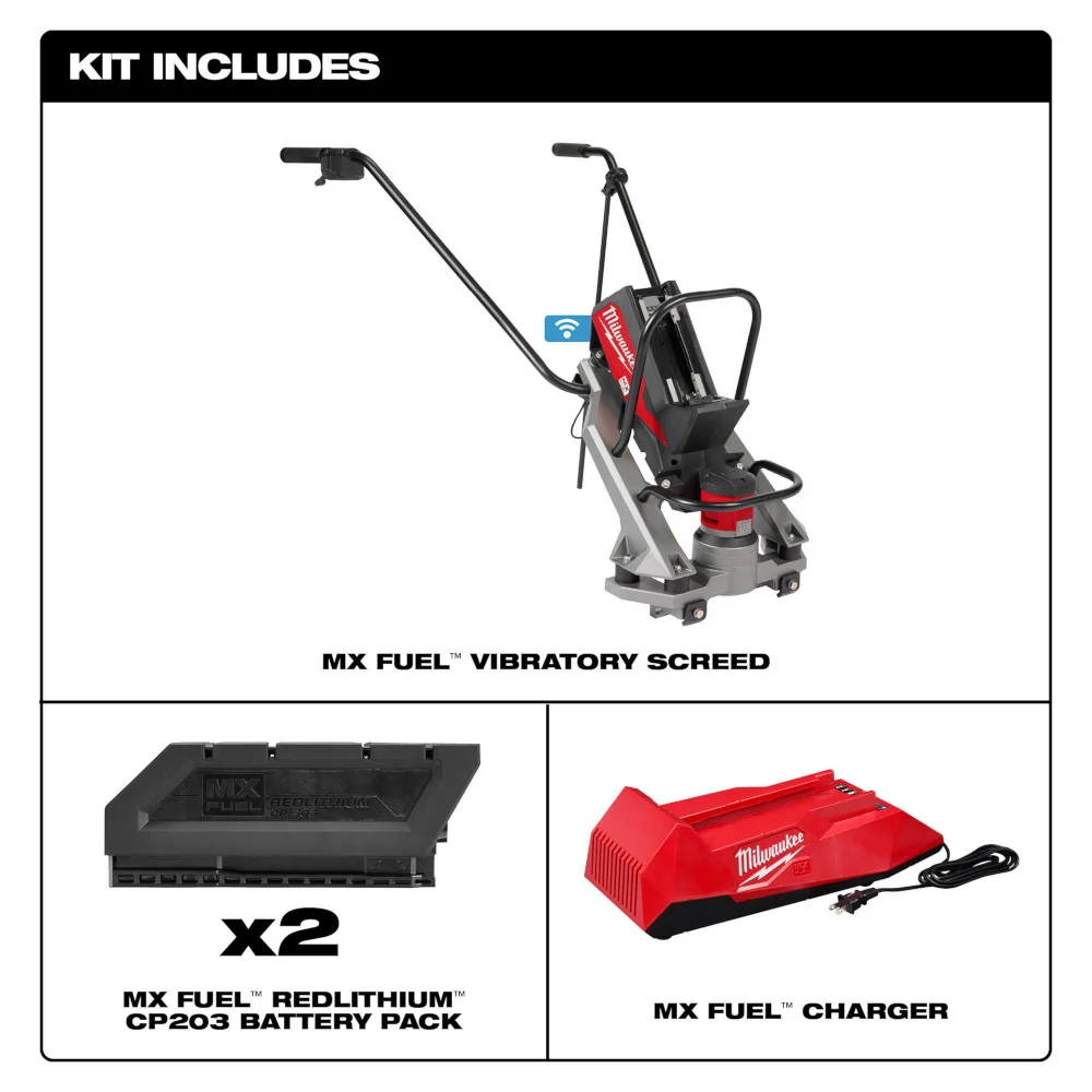 MILWAUKEE MX FUEL™ Vibratory Screed Kit