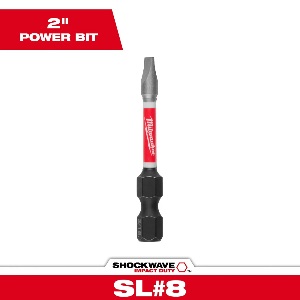 Milwaukee Tools SL 3/16 2” Power Bit 1PK 48-32-4919
