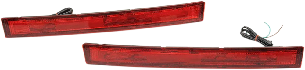PARTS UNLIMITED SADDLEBAG SIDE LIGHT SET LENS KIT ROOD F/DS280821