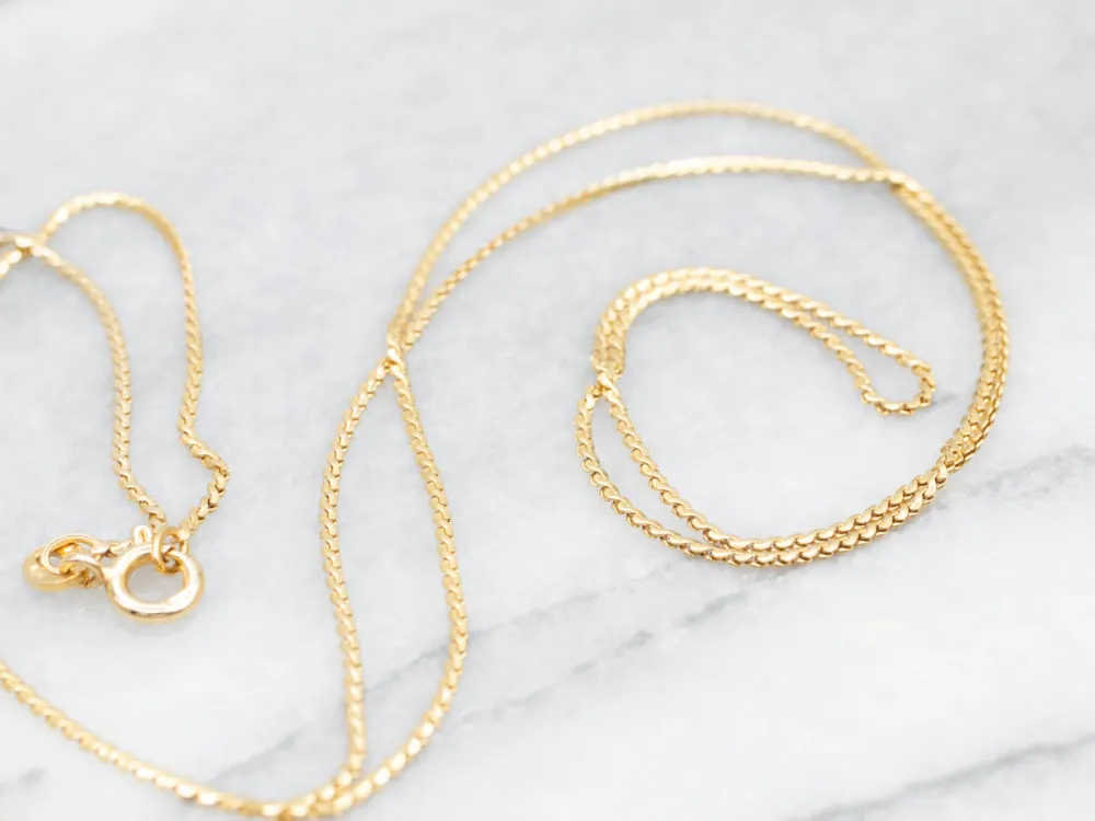 Serpentine Chain Spring Ring Clasp