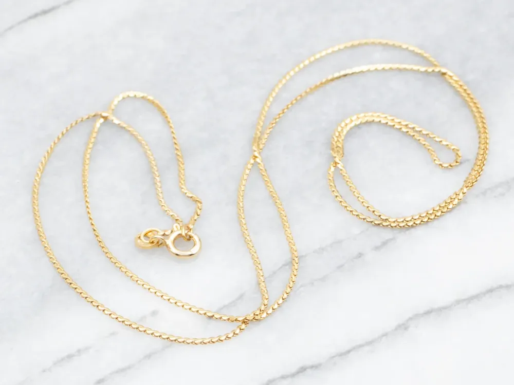 Serpentine Chain Spring Ring Clasp