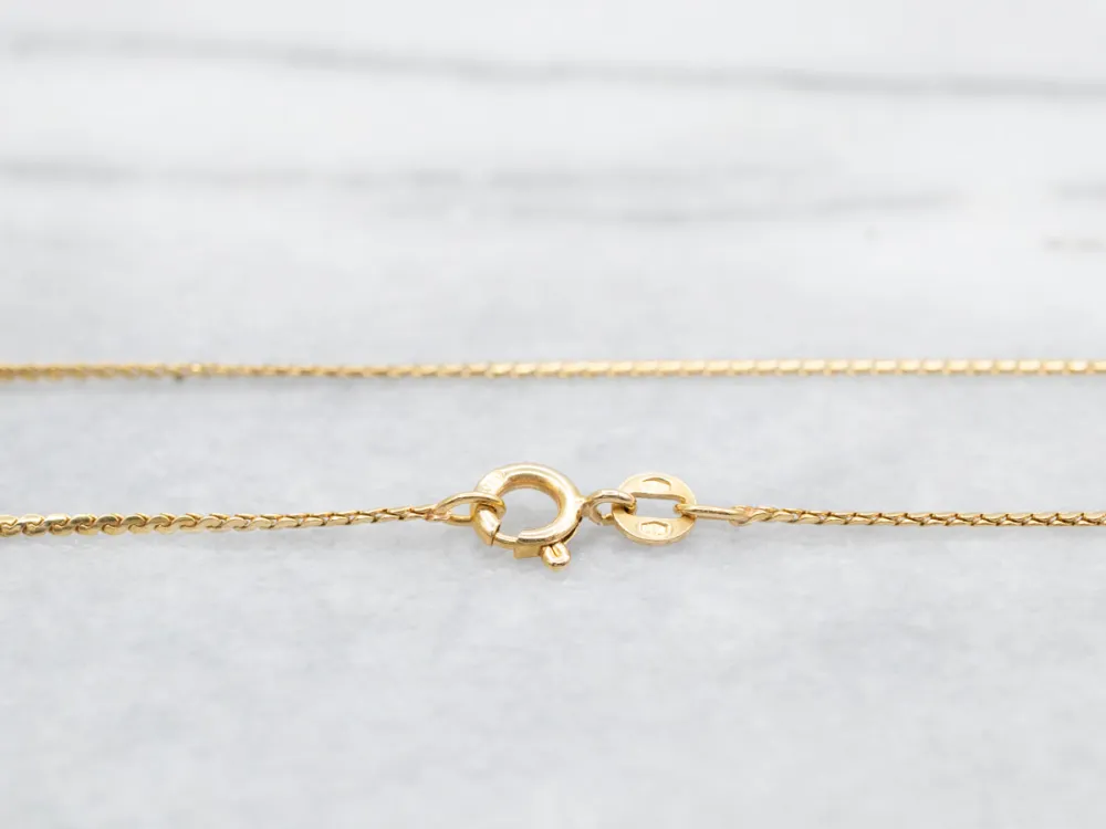 Serpentine Chain Spring Ring Clasp