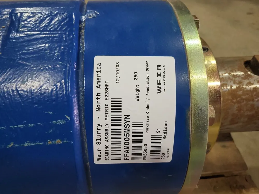 Slurry Bearing Assembly Metric E22SHFT P/N FFAM005MSYN