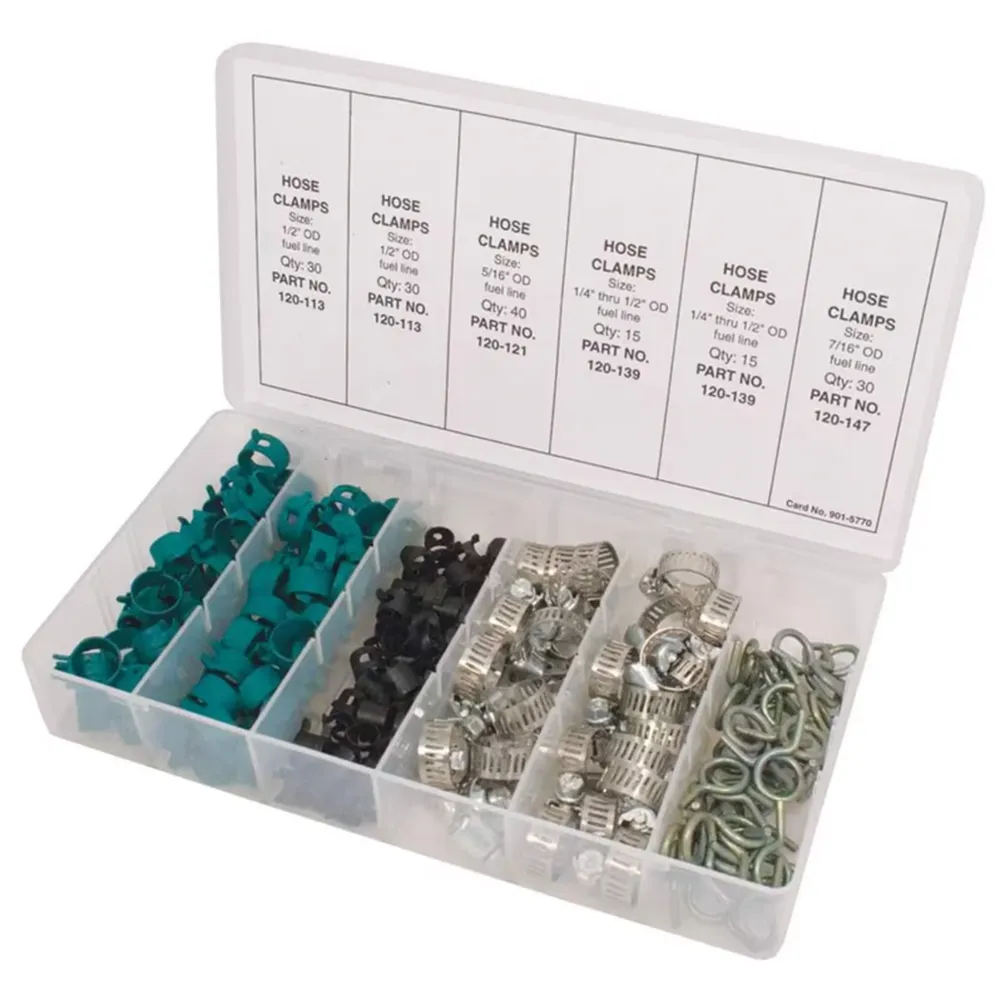 Stens 415170 Hose Clamp Assortment 160 Piece Kit