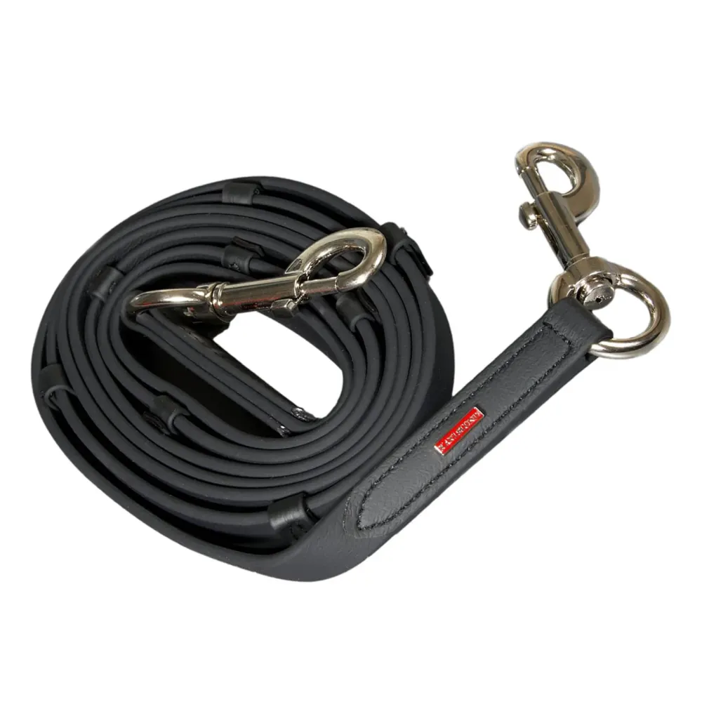 SuperStrap reins stoppers Black/Chrome 250