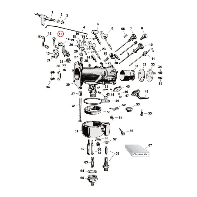 Throttle Lever Arm Kit Harley-Davidson