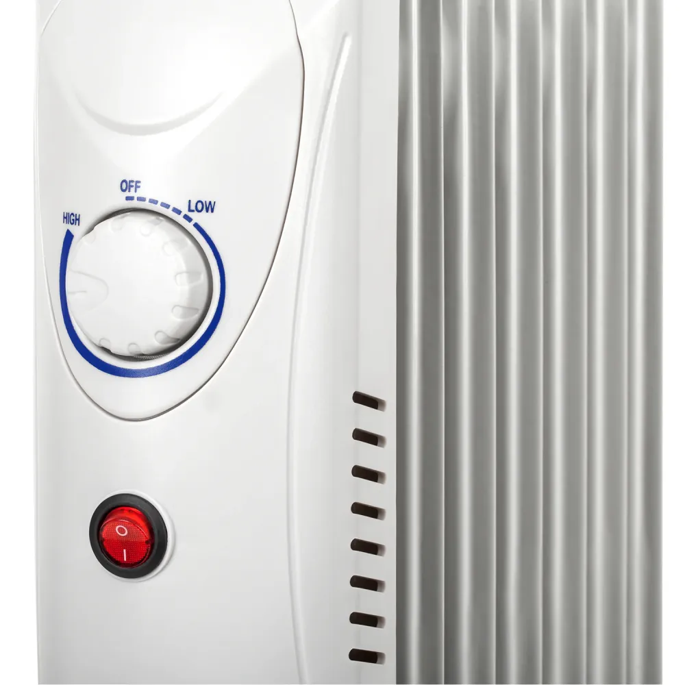 Teesa - Elektrische olieradiator 800 W (7 lamellen) - Wit voor dieselmotoren