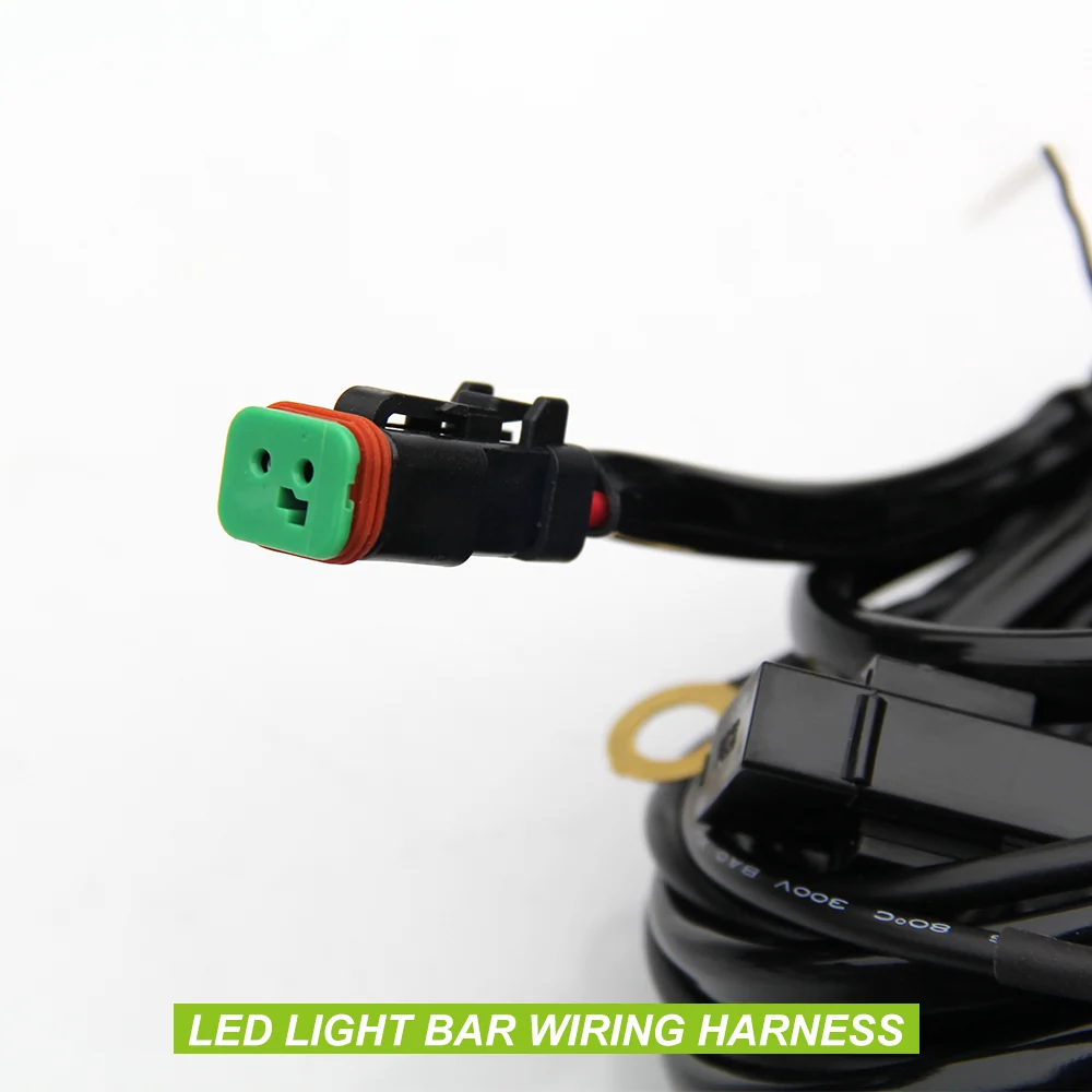14AWG 2-Pin DT Connector Truck Jeep ATV UTV Wiring Harness Light Bar-1 Lead