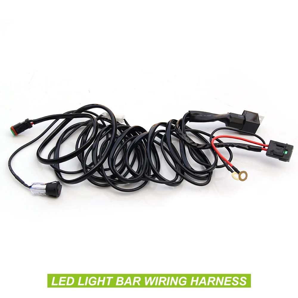 14AWG 2-Pin DT Connector Truck Jeep ATV UTV Wiring Harness Light Bar-1 Lead